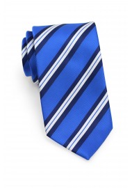 Kids Striped Tie in Horizon Blue