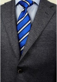 XL Repp Stripe Tie in Horizon Styled