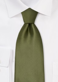 Solid Olive Green Necktie