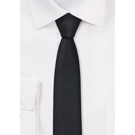 Ultra Skinny Tie in Black