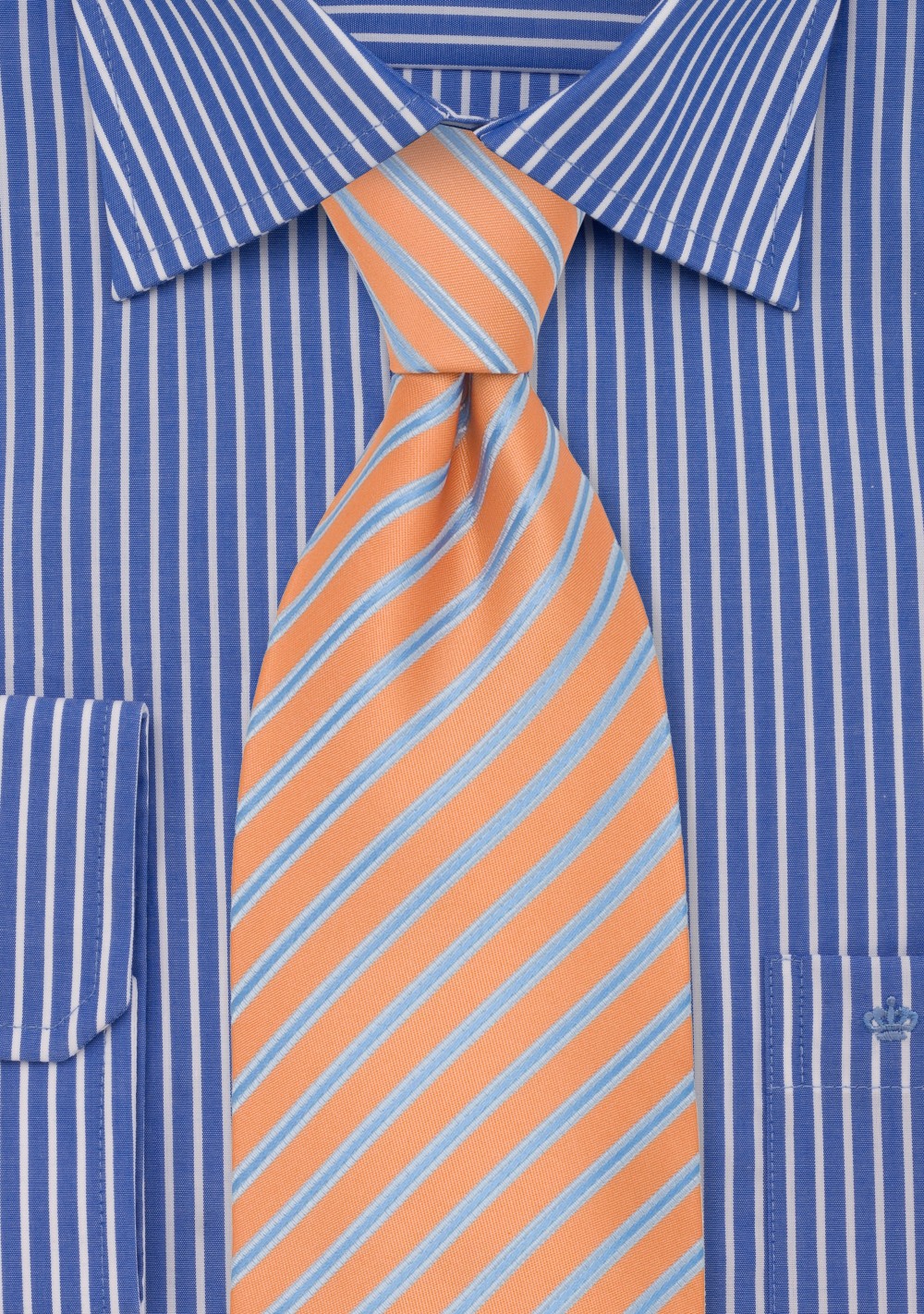 Buy > orange and light blue shirt > in stock