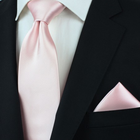 Elegant Men's Tie in Blush Styled
