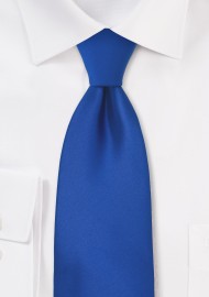 Bright Azure-Blue Necktie in XL