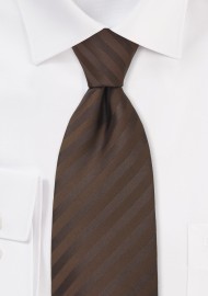 Chocolate Brown Mens Tie in XL