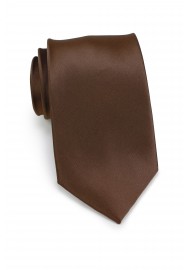 Solid color ties - Coffe brown necktie