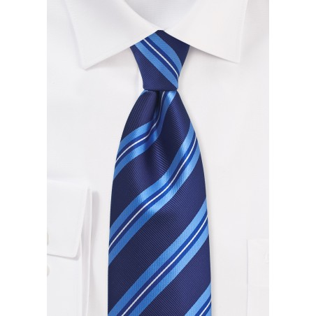 Blue Striped Tie for Men