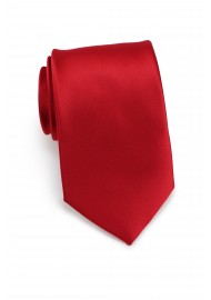 Red men's ties - Solid cherry red tie