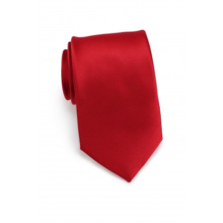 Extra long ties - Bright red XL necktie