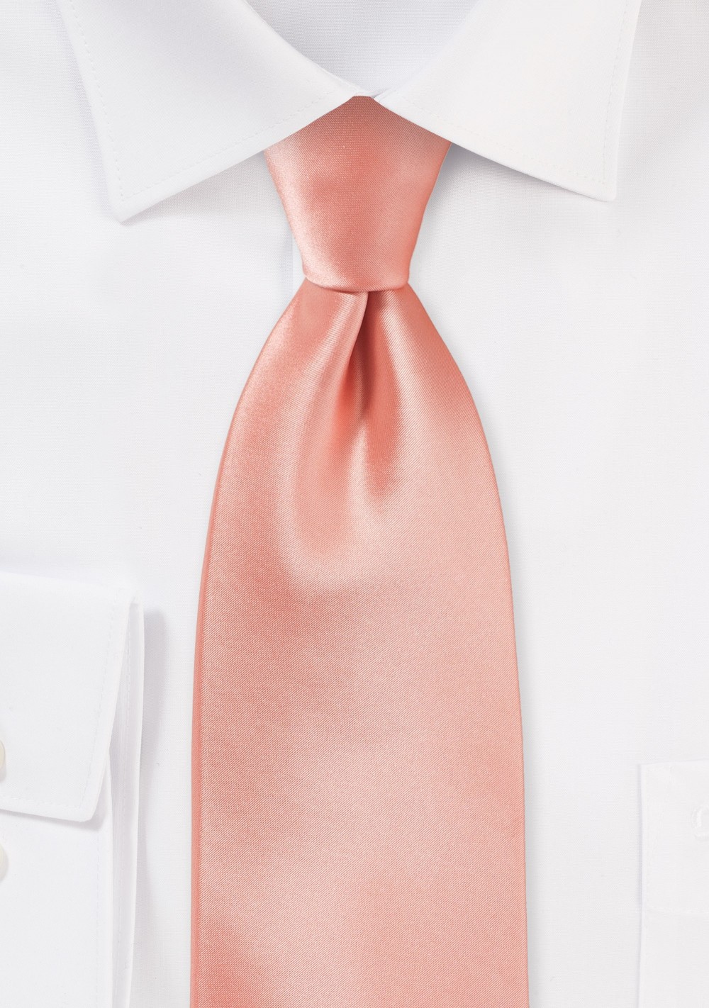 Solid Kids Tie in Pink-Coral Color