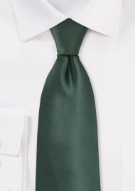 Pine Green Tie in XL Length