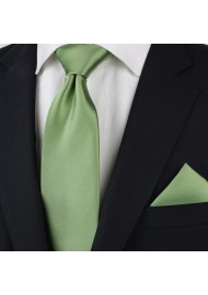 Sage Color Tie Styled