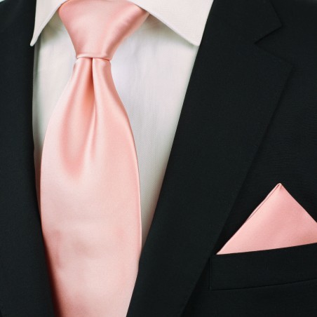 Candy Pink Colored Tie Styled