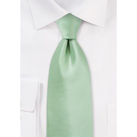 Kids Length Tie in Seacrest Green