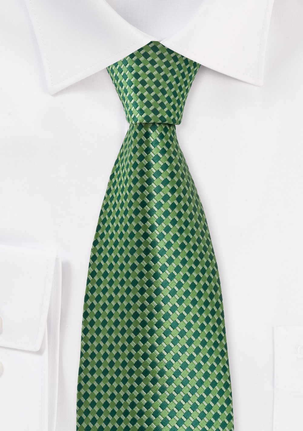 Bright Green Patterned Tie