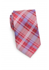 Red and Blue Checkered Tie in Kids Size