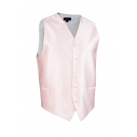 Textured Formal Dress Vest in Blush Pink