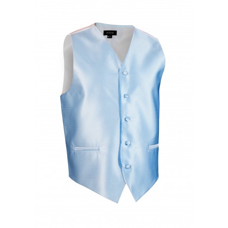 Textured Capri Blue mens formal  wedding vest