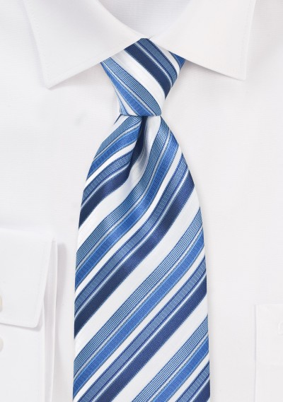Tonal Blue Striped Tie