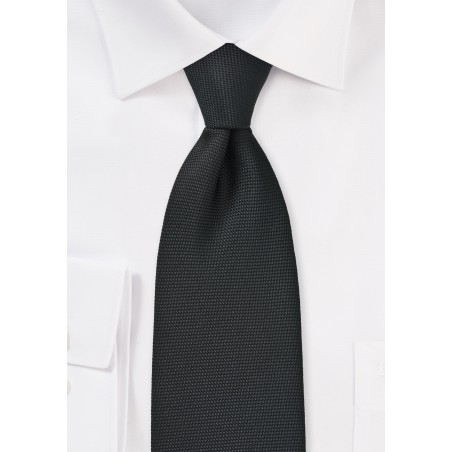 Black Clip On Tie Matte 