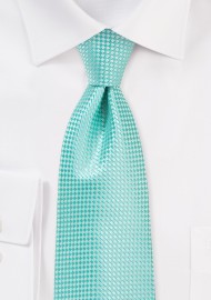 Textured Tie in Beach Glass Green