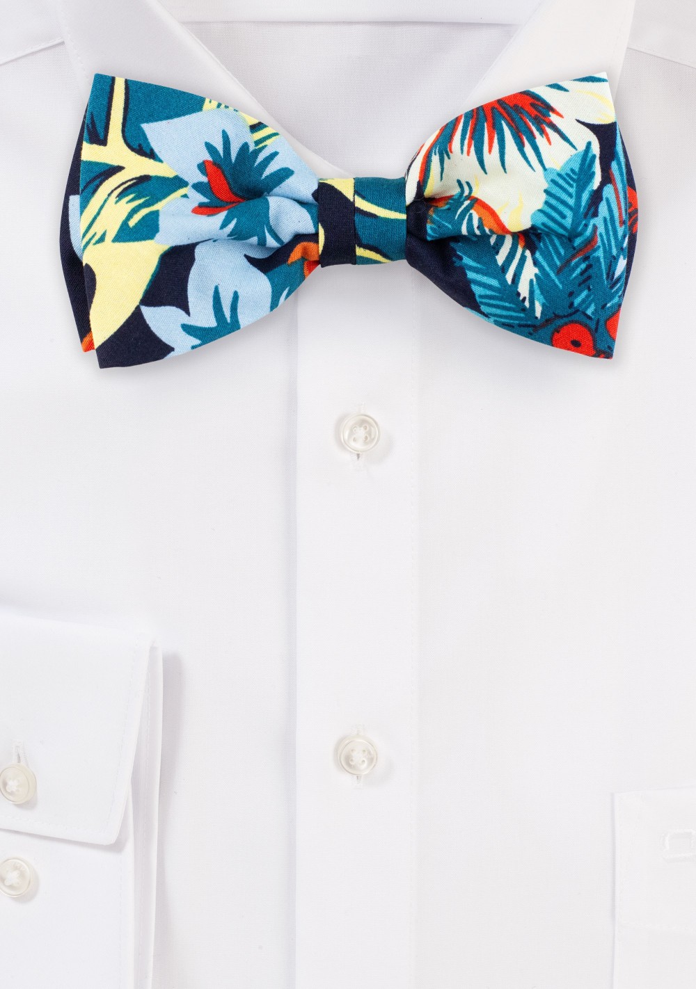 Hawaii Print Bow Tie in Cotton