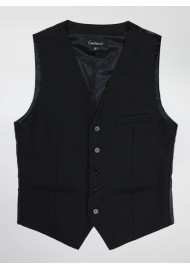 Suit Vest in Formal Black