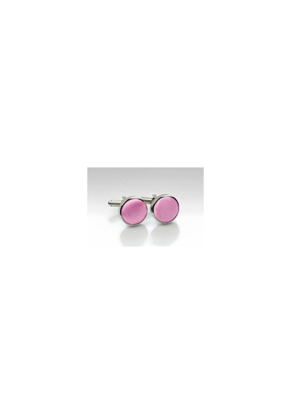 Pink Fabric Covered Cufflinks