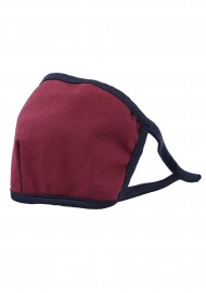 wine red filter face mask in cotton