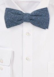 Denim Blue Designer Bow Tie