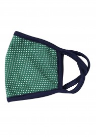 Mask with Micro Dots in Kelly Green