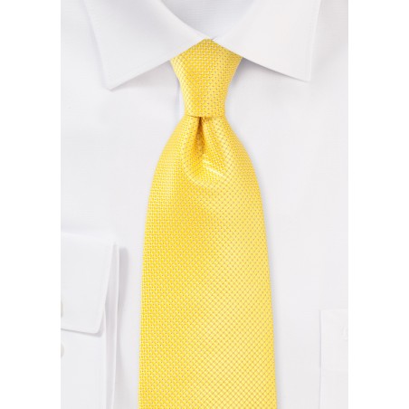 Bold Colored Kids Tie in Sunbeam Yellow