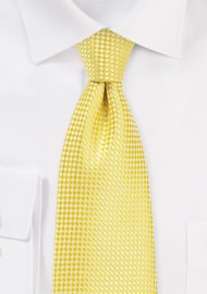 Vibrant Yellow Tie in Kids Size