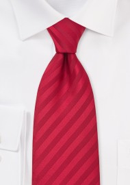 Solid Cherry Red Power Tie in XL Length