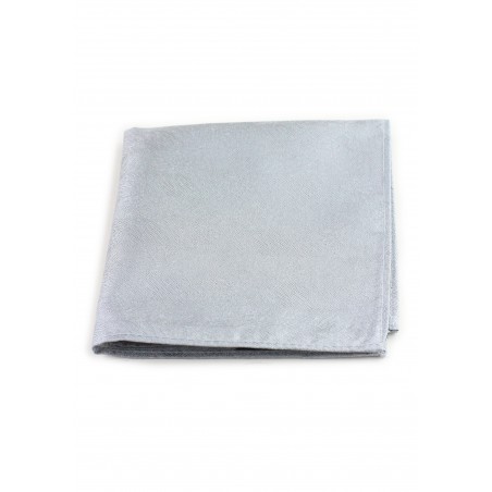 Wood Grain Textured Pocket Square in Sterling Silver