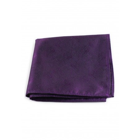 Wood Grain Textured Pocket Square in Purple