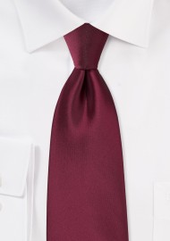 Claret Red Colored Men's Tie