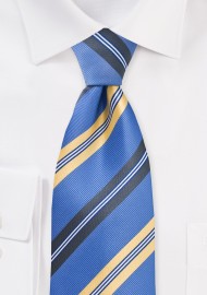 Classic Blue and Yellow Tie