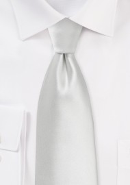 XL Necktie in Solid Ivory
