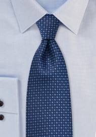 Dotted Tie in Tonal Blues