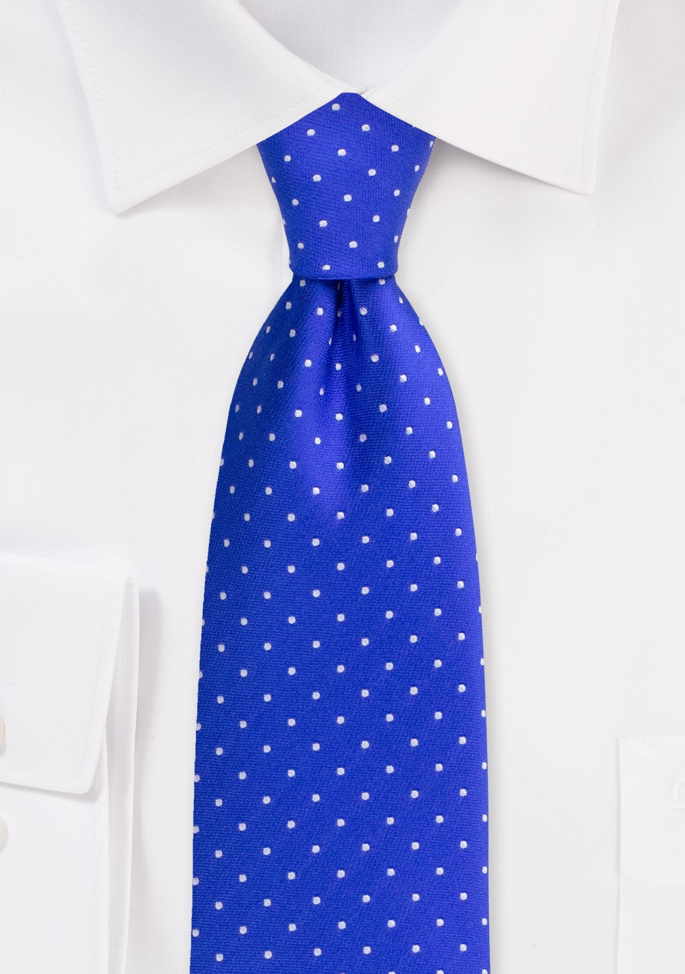 Royal Ties | Elegant Royal Blue Mens Polka Dot Tie | Cheap-Neckties.com