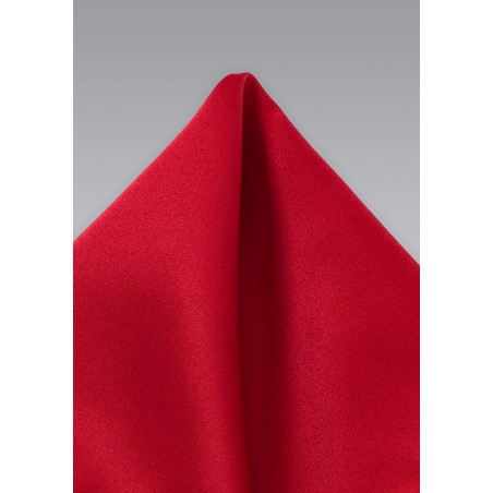 Cherry Red Pocket Square