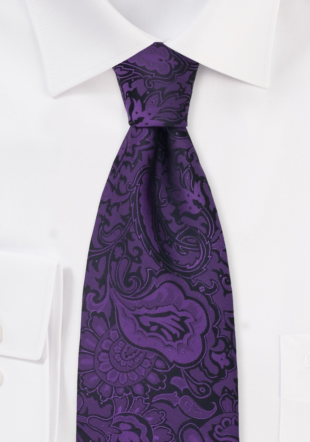 Purple Paisley Pattern Tie