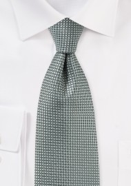 Textured Tie in Gray