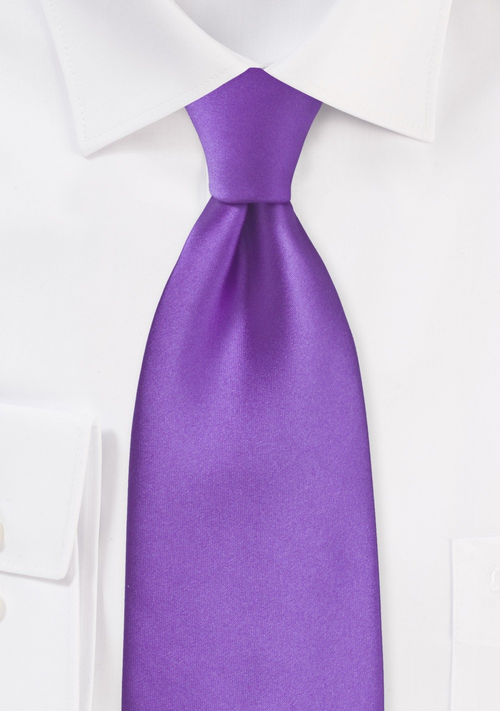 Solid Bright Purple Necktie