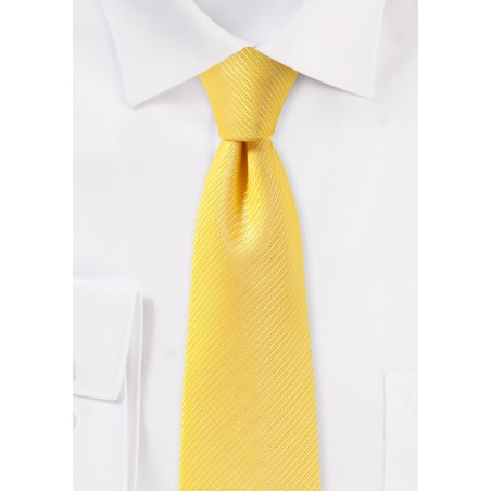 Canary Yellow Skinny Tie