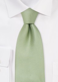 Silk neckties -  Light green designer silk tie