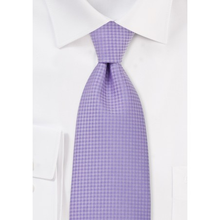 Kids Necktie in Pastel Lavender