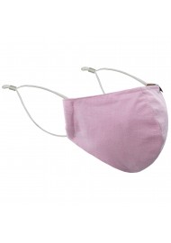 Solid Pink Cotton Filter Mask