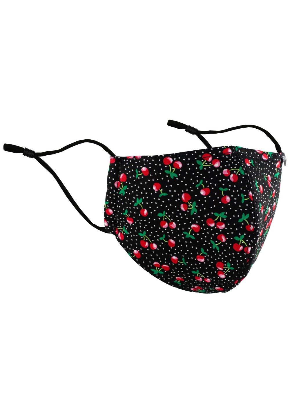 Cherry Print Cotton Filter Face Mask
