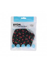 Cherry Print Cotton Filter Face Mask in Bag
